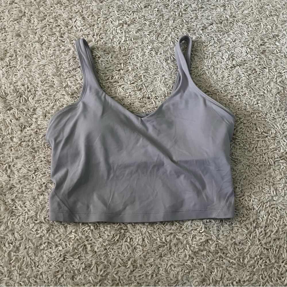 lululemon align tank iced iris size 10